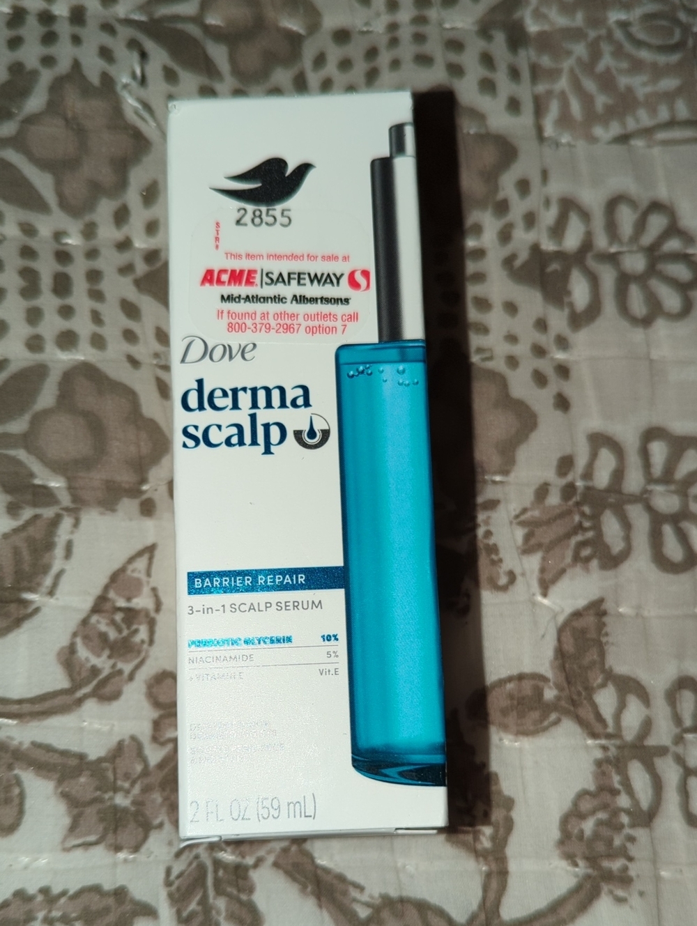 Dove Derma Scalp Barrier Repair 3-in-1 Scalp Serum — Blue